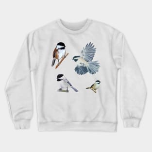 Painted Chickadee Set Crewneck Sweatshirt